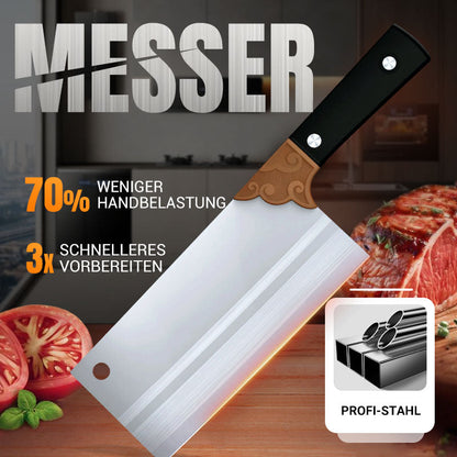 🔪 Hochwertiges Kochmesser – Hochkohlenstahlklinge & Rutschfeste Griffe für Präzises Schneiden! ✨