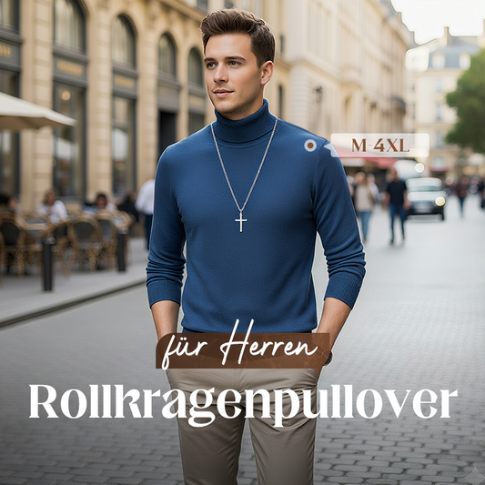 🧶 50% RABATT HEISSER VERKÄUF! ✨ Premium Kaschmirpulli Herren Einfarbig - Weiches Wohlfühlgarn mit Moderner Passform für Business & Freizeit 👔🎯