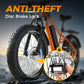 🔥Køb 2, få 1 gratis🎁– Solid Skivelås til Motorcykel & Cykel – Tryk-for-at-låse – Robust Legering – Galvaniseret Overflade 🔒✨🛡️