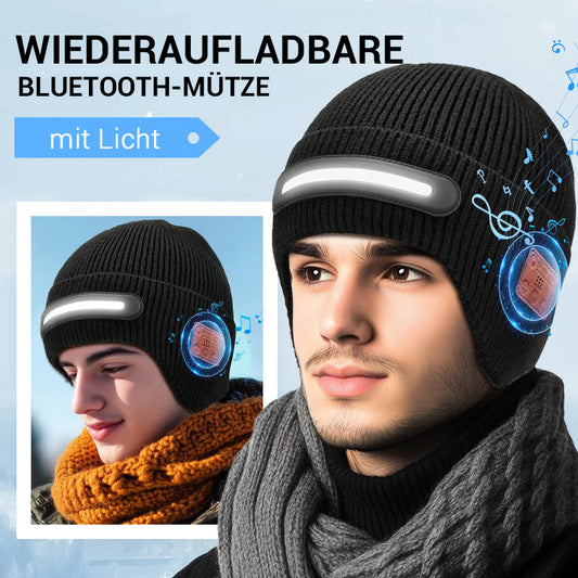 Wiederaufladbare Bluetooth-Mütze mit Licht