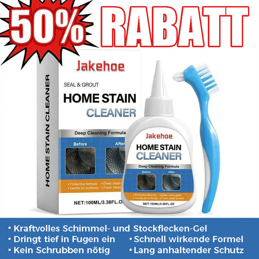 Schimmelentferner-Gel mit Scheuerbürste – Effektiver Schimmelentferner für Waschmaschinen-Dichtungen, Duschfugen, Fliesenfugen und Badezimmer