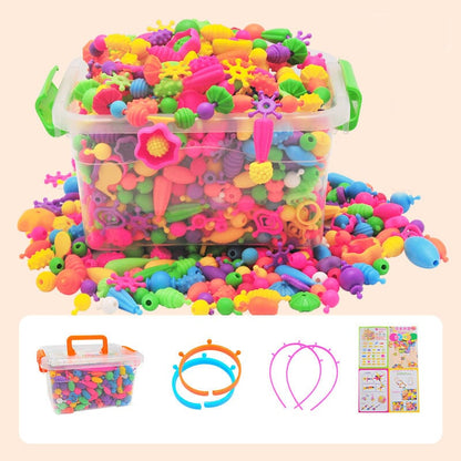 🔥🎁Nyt: 50 % RABAT🔥👸🏻Perler til smykkefremstilling for børn