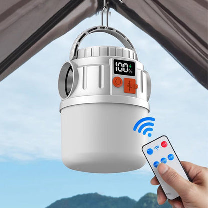 Solar-Außenleuchte mit digitaler Anzeige und zwei Lichtquellen