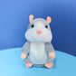 ✨Talende hamster-plysdyr – gentager alt, hvad du siger, ryster automatisk på hovedet – sjov for både børn og voksne.🎁