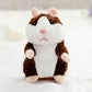 ✨Talende hamster-plysdyr – gentager alt, hvad du siger, ryster automatisk på hovedet – sjov for både børn og voksne.🎁