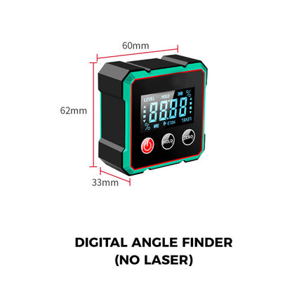 Magnetischer digitaler Winkelsucher mit elektronischem Laser