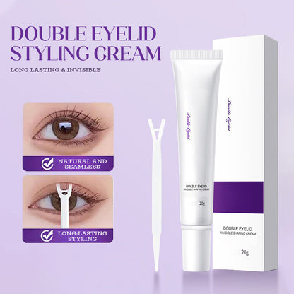 Langanhaltende und unsichtbare Stylingcreme für das doppelte Augenlid