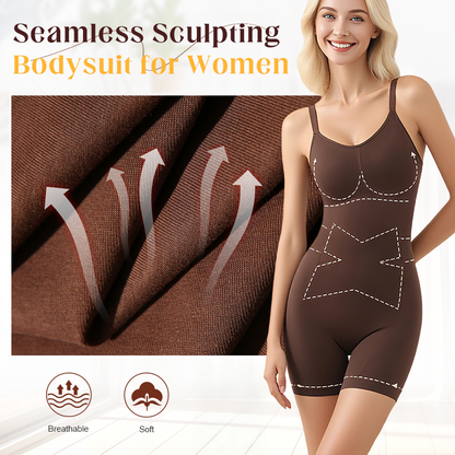 Nahtloser, figurformender Bodysuit für Damen