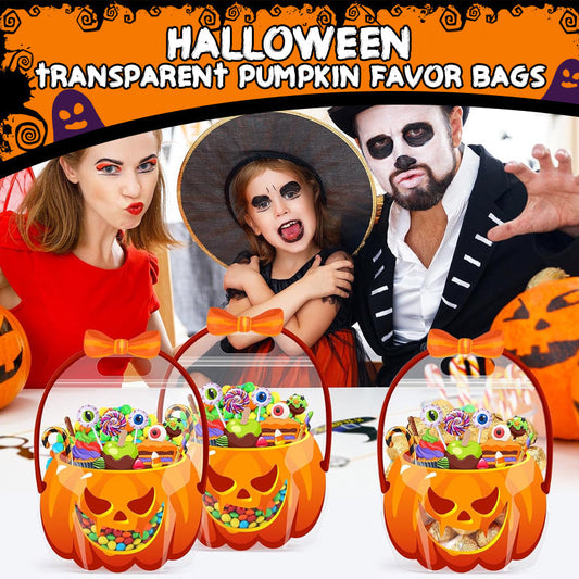 🎃👻Halloween-slikposer i form af græskar | Den genlukkelige lynlås forhindrer slikket i at vælte ud🍬