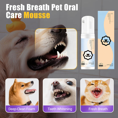 🐶Fresh Breath mundplejemousse til kæledyr😸