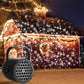 ⏳50 % rabat i en begrænset periode⏰USB-juleprojektor med 16 mønstre🎅✨
