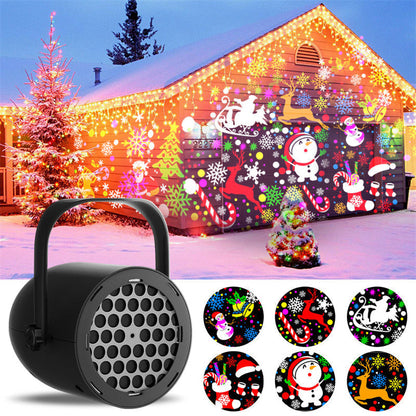 ⏳50 % rabat i en begrænset periode⏰USB-juleprojektor med 16 mønstre🎅✨
