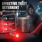 Afskræk tyve med det samme! Trådløst solcelledrevet advarselslys til bilen