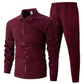 Herren stylisches Reversjacken- und Joggerhosen-Set in zwei Teilen