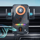 Smart 2-i-1 biltelefonholder med automatisk rotation & trådløs oplader