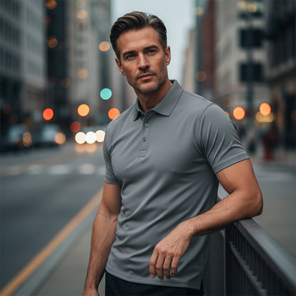 🔥 Nur in begrenzter Stückzahl, zeitlich begrenzt: 59 % Rabatt! 🎉 Schnell trocknendes Kurzarm-T-Shirt mit Reverskragen für Herren 💫