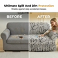 🛋️ Spar 50 %! 🏠 Strækbart betræk til sofaen – med flæset kant og et øjeblikkeligt nyt look ✨