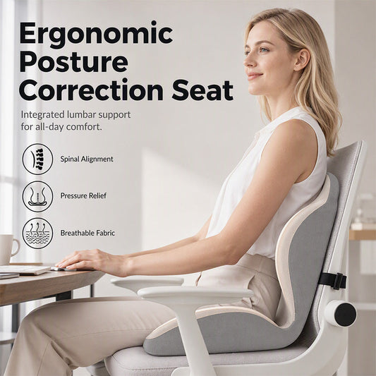 🪑🔧 2026 NYHED: 50% RABAT – Ergonomisk Lændepude – Memory Foam – Rygsøjlejustering – Trykaflastning – Hudvenlig Melkesilke – Universal – Til Kontor, Bil & Hjem 🛋️✨💪