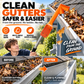🏠🍂 NU: 50% RABAT I BEGRÆNSET TID – Tagrenderenser fra Jorden – Rengør Tagrender Uden Stige – Nem Fjernelse af Affald – Justerbare Dobbeltvinkler – Kompatibel med Acme-Gevinger 🍁🧹✨