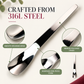 🎁 KØB 1, FÅ 1 GRATIS – 316L Rustfrit Stål Serveringsske – Fødevaresikker & Slidstærk – Ergonomisk Håndtag – Perfekt til hele familien 🛡️✨🥄
