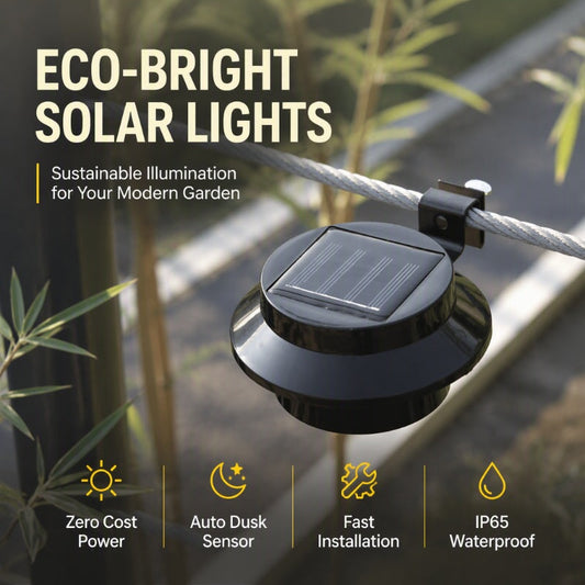 🔥 2026 NYHED: 50% RABAT I BEGRÆNSET TID – ECO-BRIGHT Solcellelamper – Nul Strømomkostninger – Lys Hjemmet Op Hele Natten 🌞✨🛡️