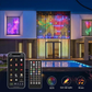 🎄 50 % RABAT! ✨ LED-lyskæde i gardinstil – vandtæt, til indendørs og udendørs brug ✨