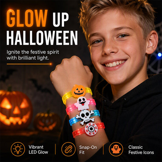 Børne LED Halloween lysarmbånd