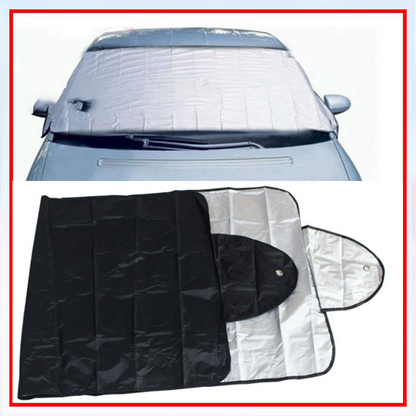 ⛄️All Seasons sol- og isbeskyttelse – Beskyt din forrude mod sol, frost og sne – nem at montere og opbevare 🚗✨