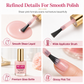 Glansfuld, nude-rosa negleudfyldnings- og udglatningsvæske til ujævne negle, 12 ml