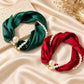 🤍 LIMITED-TIME 50% OFF! ✨ Pearl Scarf Necklace – Timeless Elegance, Versatile Style, Easy Wear 🎀