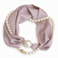 🤍 LIMITED-TIME 50% OFF! ✨ Pearl Scarf Necklace – Timeless Elegance, Versatile Style, Easy Wear 🎀