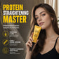 Proteinbaseret hårglatningscreme med indbygget stylingkam